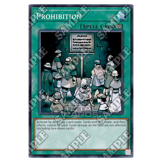 Yu-Gi-Oh! - Pharaohs Servant - 25th Anniversary Reprint  - Prohibition (Rare) PSV-25-EN039