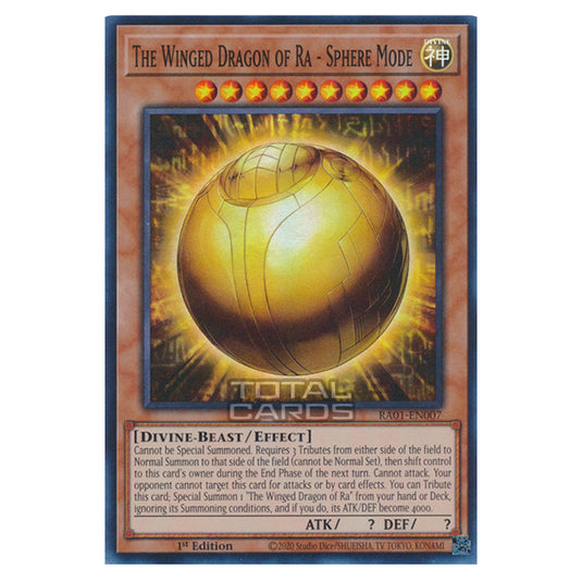 Yu-Gi-Oh! - 25th Anniversary Rarity Collection - The Winged Dragon of Ra - Sphere Mode RA01-EN007