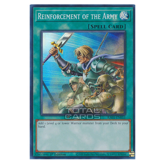 Yu-Gi-Oh! - 25th Anniversary Rarity Collection - Reinforcement of the Army (Super Rare) RA01-EN051-SR