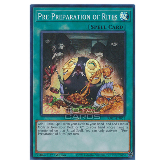 Yu-Gi-Oh! - 25th Anniversary Rarity Collection - Pre-Preparation of Rites (Super Rare) RA01-EN055-SR