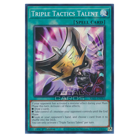 Yu-Gi-Oh! - 25th Anniversary Rarity Collection - Triple Tactics Talent (Super Rare) RA01-EN063-SR