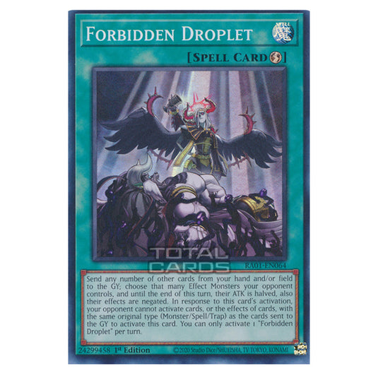 Yu-Gi-Oh! - 25th Anniversary Rarity Collection - Forbidden Droplet (Super Rare) RA01-EN064-SR