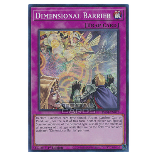 Yu-Gi-Oh! - 25th Anniversary Rarity Collection - Dimensional Barrier (Super Rare) RA01-EN072-SR