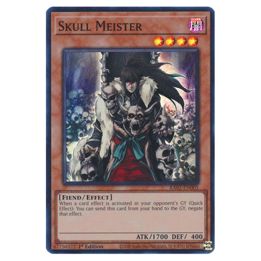 Skull Meister RA02-EN005 card from the Yu-Gi-Oh! set 25th Anniversary Rarity Collection II