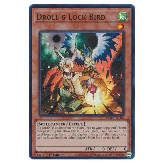 Droll & Lock Bird RA02-EN006 card from the Yu-Gi-Oh! set 25th Anniversary Rarity Collection II