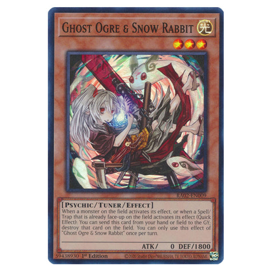 Ghost Ogre & Snow Rabbit (Alternate Art) RA02-EN009 card from the Yu-Gi-Oh! set 25th Anniversary Rarity Collection II