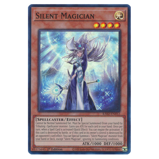 Silent Magician RA02-EN012 card from the Yu-Gi-Oh! set 25th Anniversary Rarity Collection II