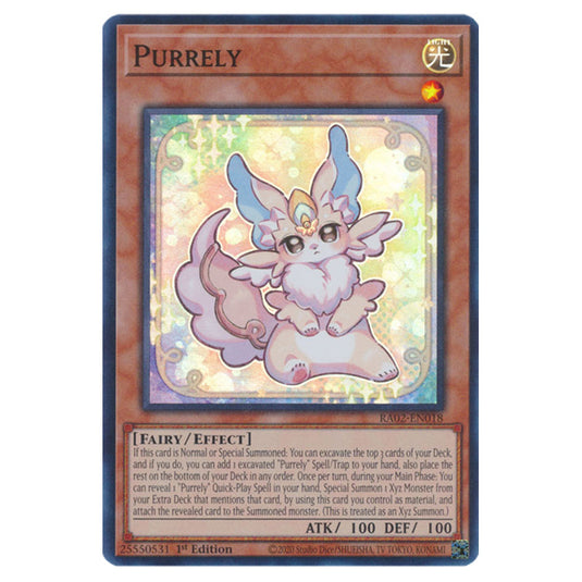 Purrely RA02-EN018 card from the Yu-Gi-Oh! set 25th Anniversary Rarity Collection II