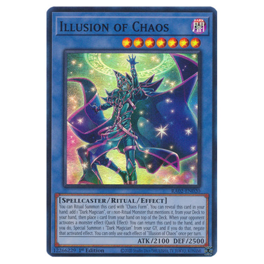 Illusion of Chaos RA02-EN020 card from the Yu-Gi-Oh! set 25th Anniversary Rarity Collection II