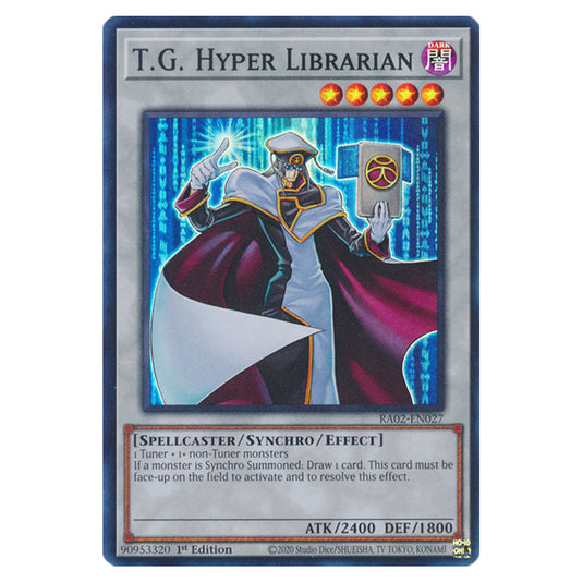 T.G. Hyper Librarian RA02-EN027 card from the Yu-Gi-Oh! set 25th Anniversary Rarity Collection II