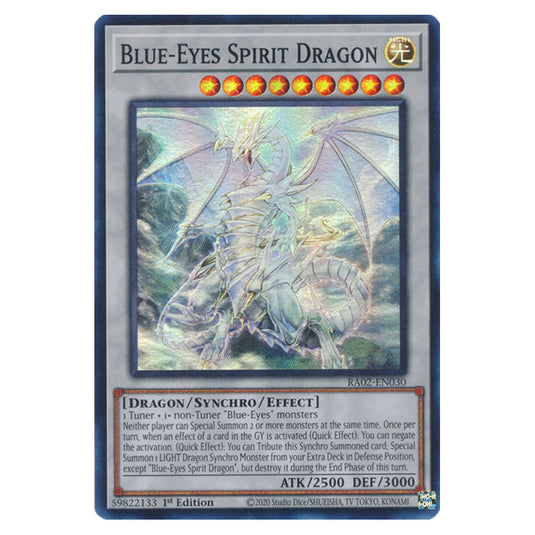 Blue-Eyes Spirit Dragon RA02-EN030 card from the Yu-Gi-Oh! set 25th Anniversary Rarity Collection II