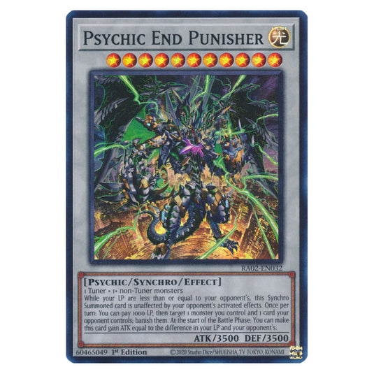 Psychic End Punisher RA02-EN032 card from the Yu-Gi-Oh! set 25th Anniversary Rarity Collection II