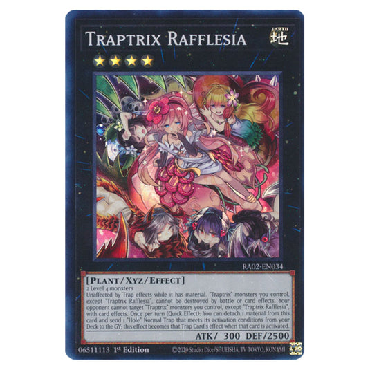 Traptrix Rafflesia RA02-EN034 card from the Yu-Gi-Oh! set 25th Anniversary Rarity Collection II