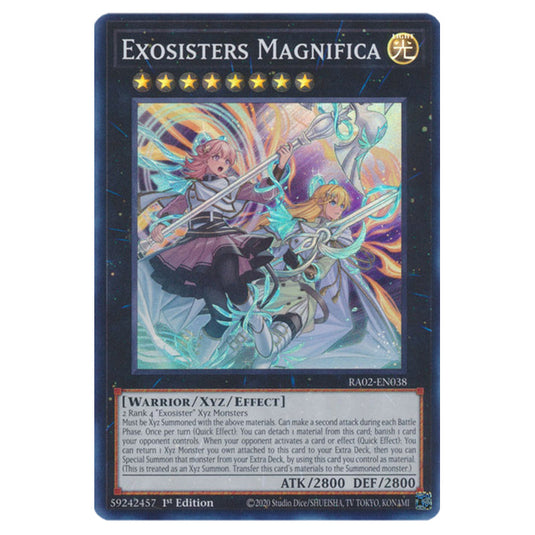 Exosisters Magnifica RA02-EN038 card from the Yu-Gi-Oh! set 25th Anniversary Rarity Collection II