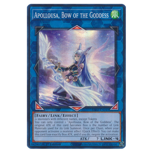 Apollousa, Bow of the Goddess (Alternate Art) RA02-EN040 card from the Yu-Gi-Oh! set 25th Anniversary Rarity Collection II