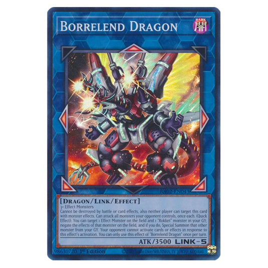 Borrelend Dragon RA02-EN043 card from the Yu-Gi-Oh! set 25th Anniversary Rarity Collection II