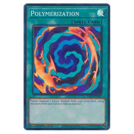 Polymerization RA02-EN047 card from the Yu-Gi-Oh! set 25th Anniversary Rarity Collection II