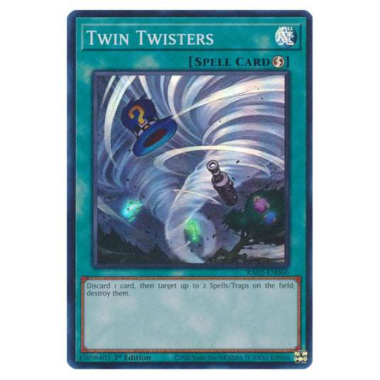 Twin Twisters RA02-EN060 card from the Yu-Gi-Oh! set 25th Anniversary Rarity Collection II