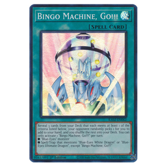 Bingo Machine, Go!!! RA02-EN062 card from the Yu-Gi-Oh! set 25th Anniversary Rarity Collection II