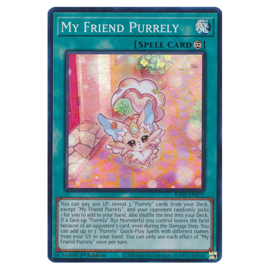 My Friend Purrely RA02-EN071 card from the Yu-Gi-Oh! set 25th Anniversary Rarity Collection II