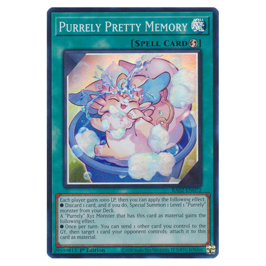 Purrely Pretty Memory RA02-EN072 card from the Yu-Gi-Oh! set 25th Anniversary Rarity Collection II