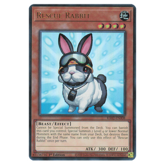 Rescue Rabbit RA02-EN008 card from the Yu-Gi-Oh! set 25th Anniversary Rarity Collection II