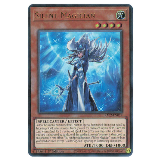 Silent Magician RA02-EN012 card from the Yu-Gi-Oh! set 25th Anniversary Rarity Collection II