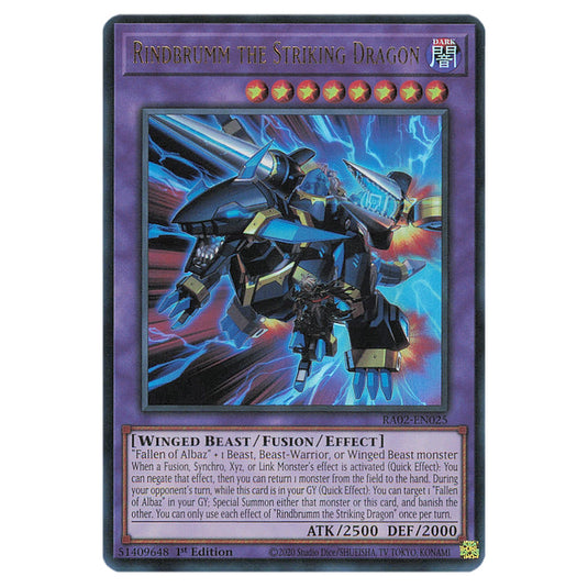 Yu-Gi-Oh! - 25th Anniversary Rarity Collection II - Rindbrumm the Striking Dragon (Ultra Rare) RA02-EN025