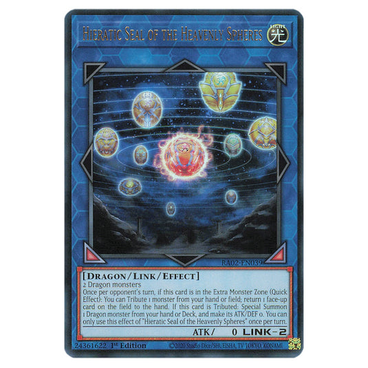 Yu-Gi-Oh! - 25th Anniversary Rarity Collection II - Hieratic Seal of the Heavenly Spheres (Ultra Rare) RA02-EN039