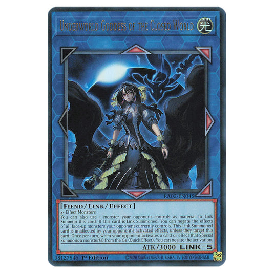 Yu-Gi-Oh! - 25th Anniversary Rarity Collection II - Underworld Goddess of the Closed World (Ultra Rare) RA02-EN045