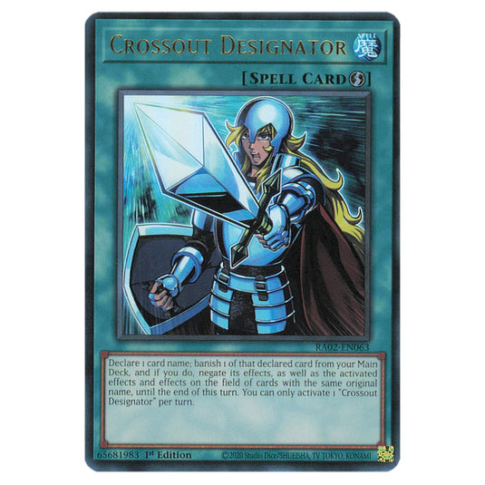 Yu-Gi-Oh! - 25th Anniversary Rarity Collection II - Crossout Designator (Ultra Rare) RA02-EN063