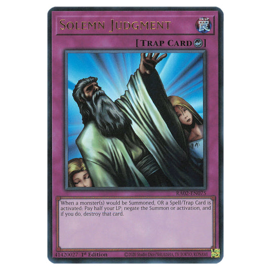 Yu-Gi-Oh! - 25th Anniversary Rarity Collection II - Solemn Judgment (Ultra Rare) RA02-EN075