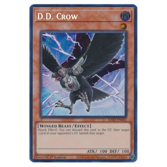 D.D. Crow RA02-EN002 card from the Yu-Gi-Oh! set 25th Anniversary Rarity Collection II