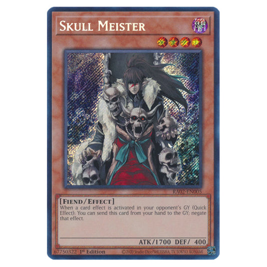 Skull Meister RA02-EN005 card from the Yu-Gi-Oh! set 25th Anniversary Rarity Collection II