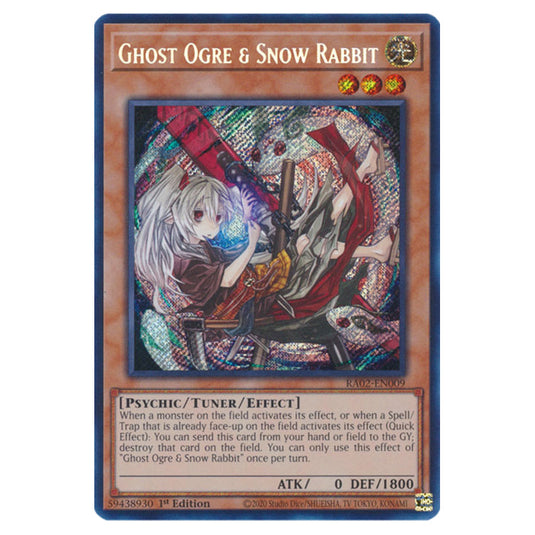 Ghost Ogre & Snow Rabbit (Alternate Art) RA02-EN009 card from the Yu-Gi-Oh! set 25th Anniversary Rarity Collection II