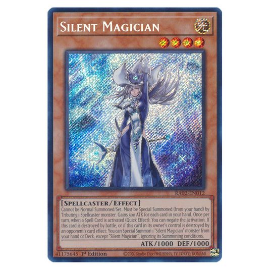 Silent Magician RA02-EN012 card from the Yu-Gi-Oh! set 25th Anniversary Rarity Collection II