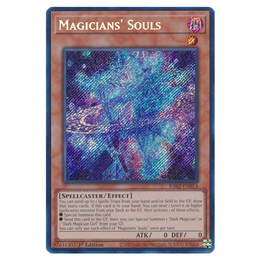 Magicians' Souls RA02-EN014 card from the Yu-Gi-Oh! set 25th Anniversary Rarity Collection II