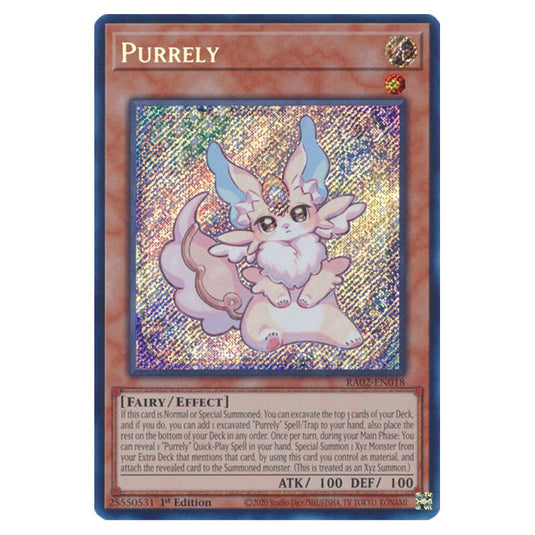 Purrely RA02-EN018 card from the Yu-Gi-Oh! set 25th Anniversary Rarity Collection II