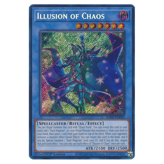 Illusion of Chaos RA02-EN020 card from the Yu-Gi-Oh! set 25th Anniversary Rarity Collection II