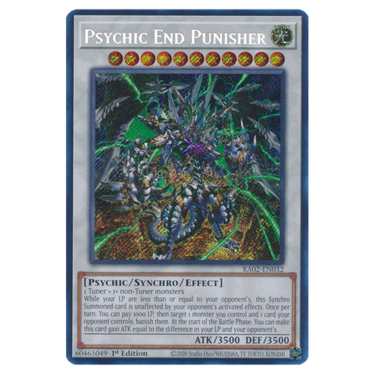 Psychic End Punisher RA02-EN032 card from the Yu-Gi-Oh! set 25th Anniversary Rarity Collection II