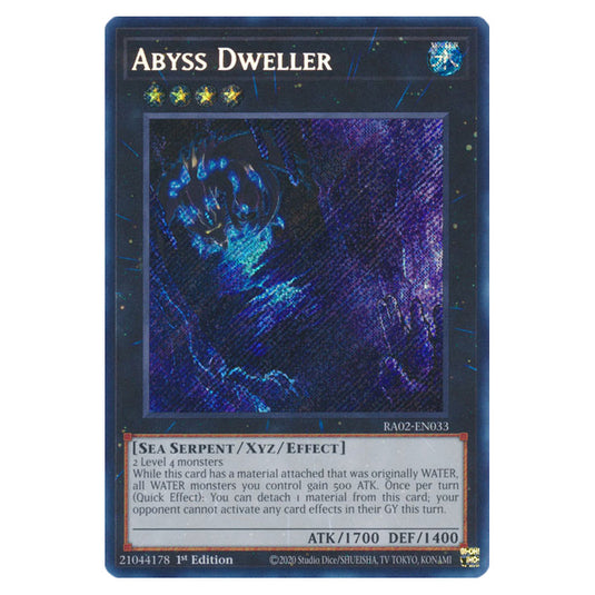 Abyss Dweller RA02-EN033 card from the Yu-Gi-Oh! set 25th Anniversary Rarity Collection II