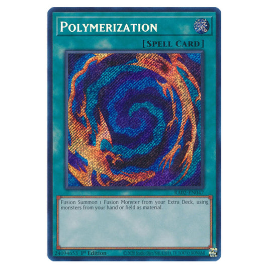 Polymerization RA02-EN047 card from the Yu-Gi-Oh! set 25th Anniversary Rarity Collection II