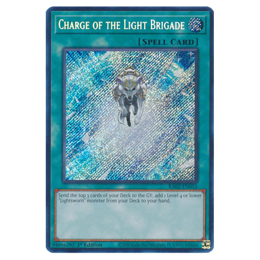 Charge of the Light Brigade RA02-EN055 card from the Yu-Gi-Oh! set 25th Anniversary Rarity Collection II