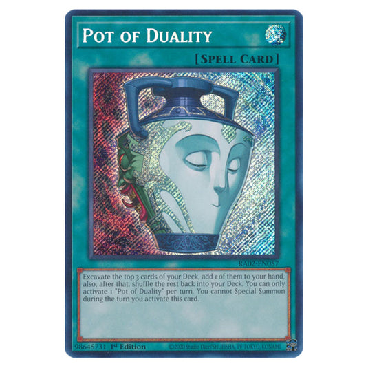 Pot of Duality RA02-EN057 card from the Yu-Gi-Oh! set 25th Anniversary Rarity Collection II