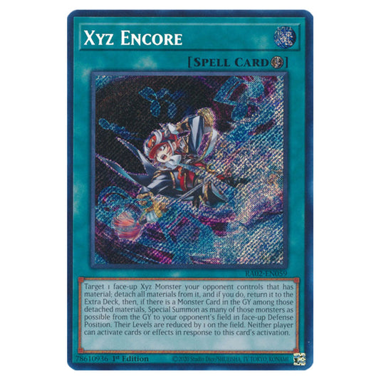 Xyz Encore RA02-EN059 card from the Yu-Gi-Oh! set 25th Anniversary Rarity Collection II