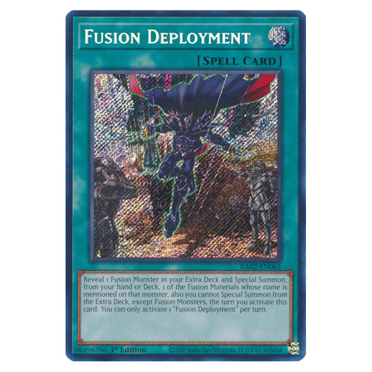 Fusion Deployment RA02-EN065 card from the Yu-Gi-Oh! set 25th Anniversary Rarity Collection II