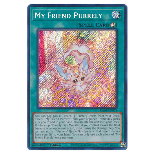 My Friend Purrely RA02-EN071 card from the Yu-Gi-Oh! set 25th Anniversary Rarity Collection II