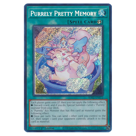 Purrely Pretty Memory RA02-EN072 card from the Yu-Gi-Oh! set 25th Anniversary Rarity Collection II