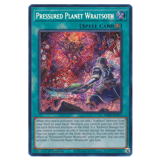 Pressured Planet Wraitsoth RA02-EN073 card from the Yu-Gi-Oh! set 25th Anniversary Rarity Collection II