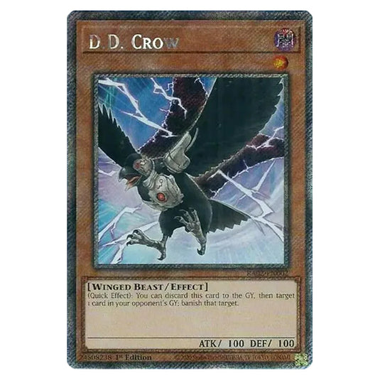 D.D. Crow RA02-EN002 card from the Yu-Gi-Oh! set 25th Anniversary Rarity Collection II